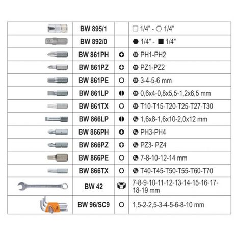 _Assortimento di Attrezzo Beta Tools | BW 2046E-C116 | Greenland MX_